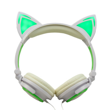 Fashional cute cat ear over ear headphone