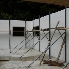 ICF Bracing System with Adjustment and Support