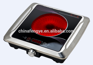 Black crystal ceramic hob