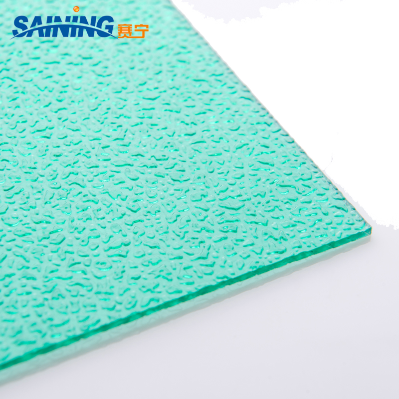 High Quality Waterproof Colored Solid Embossed Polycarbonate Sheet for Sale