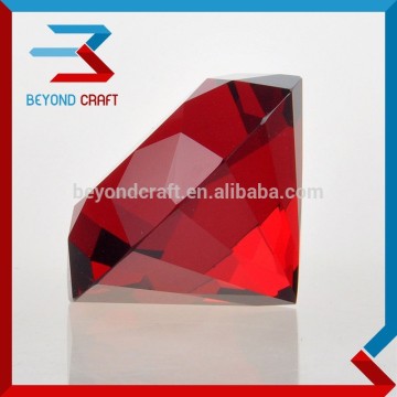 red crystal glass diamonds,hand crystal decorations