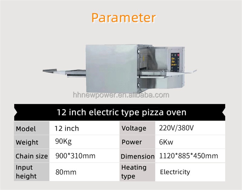 Commercial 12"15" 18" 20" 32" LPG Gas Electric Hot Air Convection Pizza Making Machine Counter Top Conveyor Belt Pizza Oven