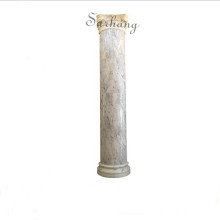 Five Star Hotel Decorations Marble Garden And Indoor beige Marble Column