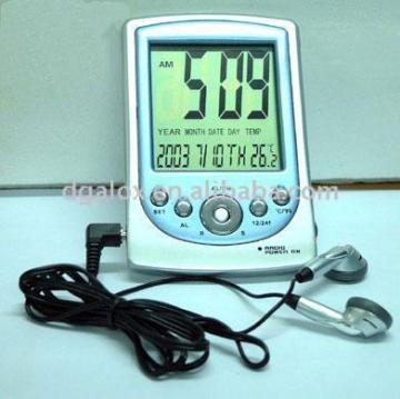 Mini Clock with Radio