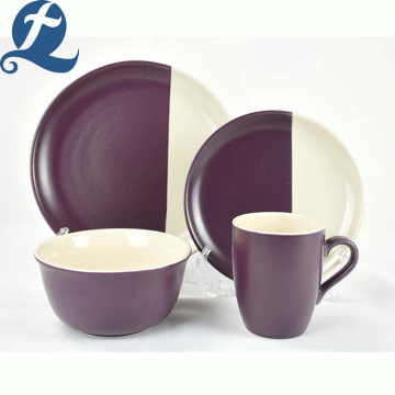 Aangepaste kleur koken keramische hotel diner servies set