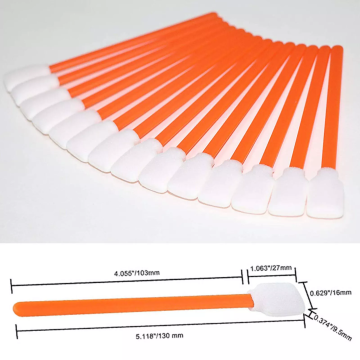 50 Pcs Tipped Cleaning Solvent Swabs Foam for Inkjet Printer