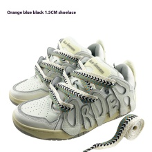 Colorful No-Tie Wave Pattern Canvas Shoelaces for Sneakers (AJ1(AF1)/Dunk/Lanvin) - 15cm to 30cm