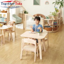 Solid Wood Kindergarten Tables and Chairs