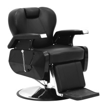 Hydraulic Black Leather Barber Shop Chair for Men