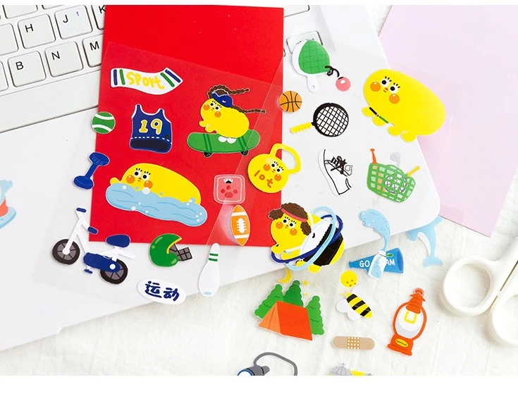 2PCS Per Set PVC Material Children Stickers