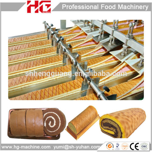 Sweden steel belt swiss roll and layer cake processing plant