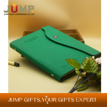 Hot selling leather notebook,cheapest file folder shape notebook