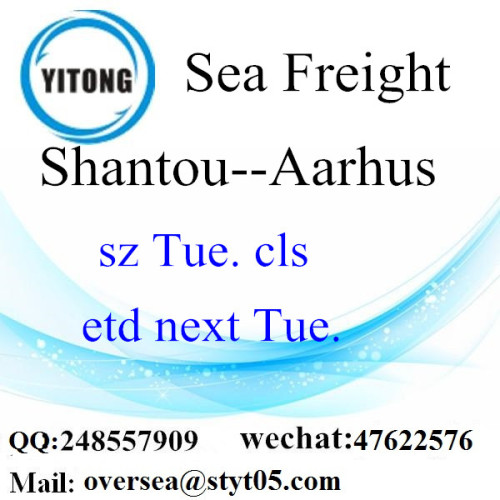 Shantou port LCL Consolidation to Aarhus