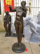 Bronze Playing violin statue for sale