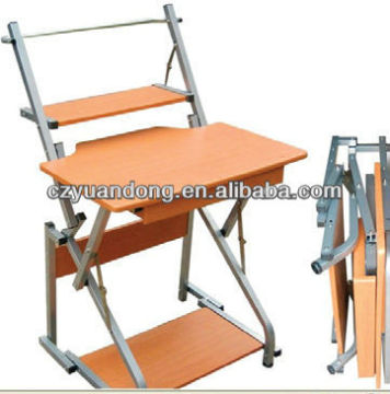 Wood foldable computer table