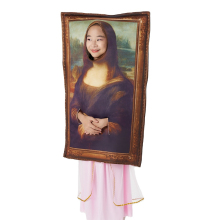 Vincent van Gogh Mona Lisa Parody Mural Costume for School Halloween Party