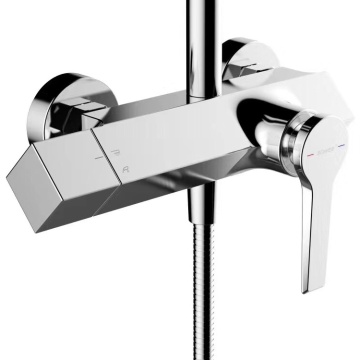 Brass Chrome Bathroom Wall Mounted Mixer Shower Faucet