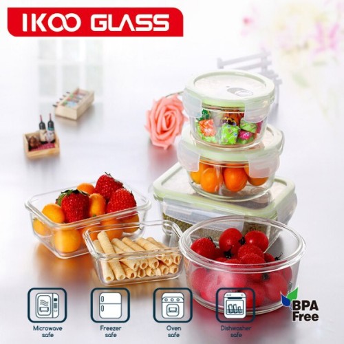 Air Tight Seal Glass Food Containers