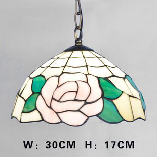 Tiffany lampshade chandelier 30Cm Diameter Single European s