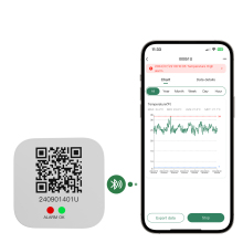Bluetooth Low Temperature Data Logger with Alarm