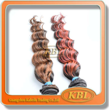 KBL new arrived highlight colored remy hair