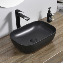 Modern European Black Wash Basin Hand Washbasin Ceramic Bathroom Vessel Sink