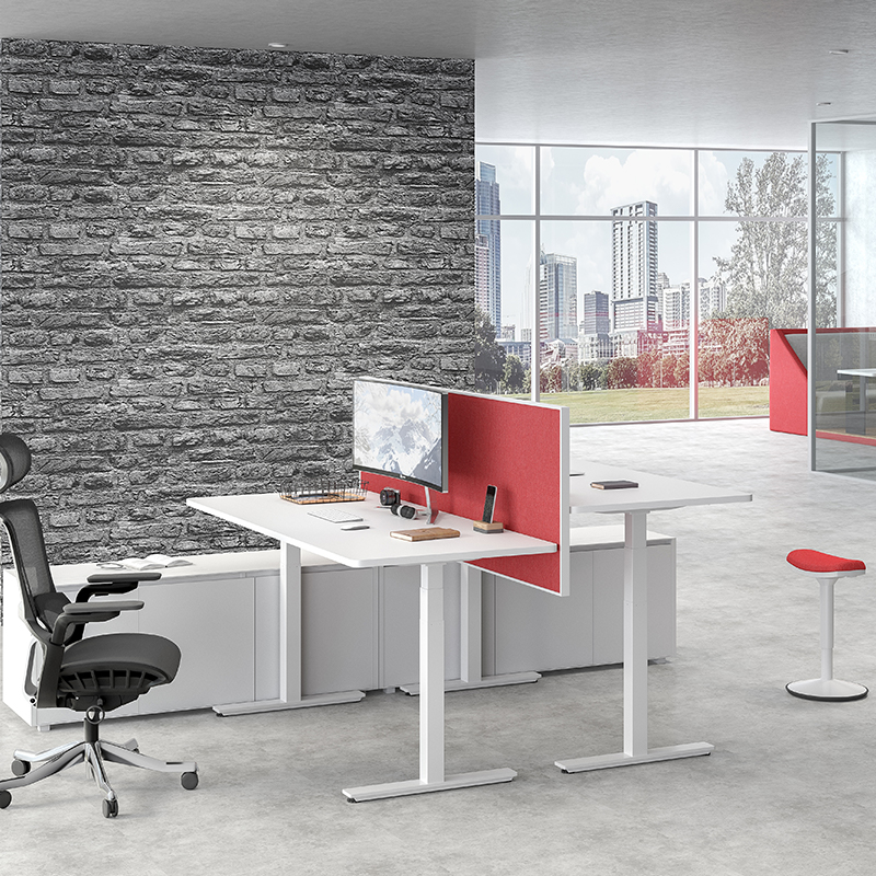 Ofis Yüksekliği Ayarlanabilir İş İstasyonu Sit Stand Bilgisayar Masası