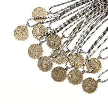 ORCA Coating Sublimation Custom Zodiac Pendant Necklace