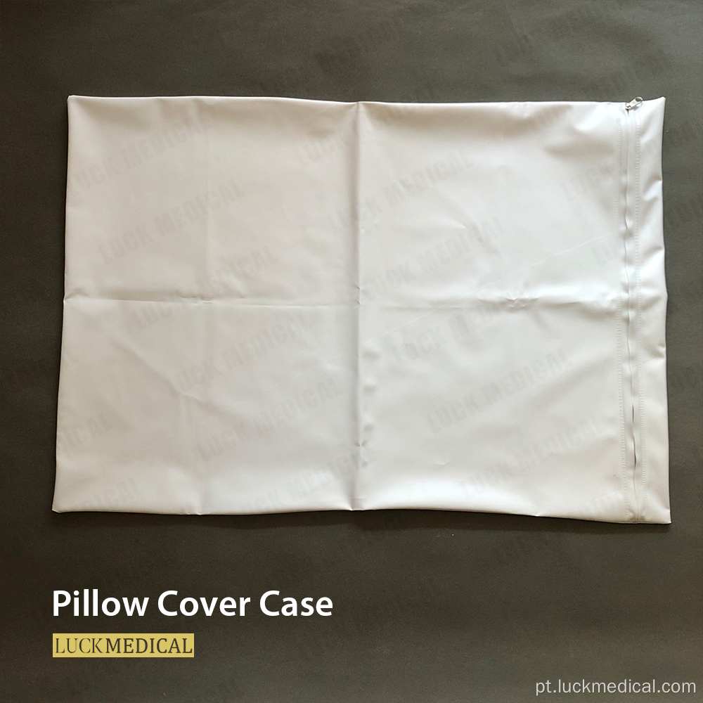 Cascas de travesseiros médicos capas de plástico PVC