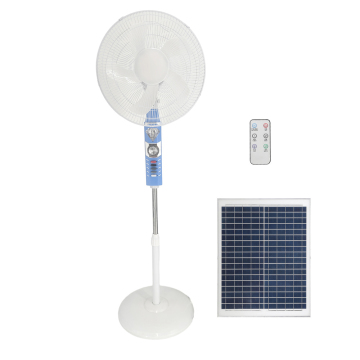 Unique Solar-Powered USB Rechargeable Standing Fan for Home