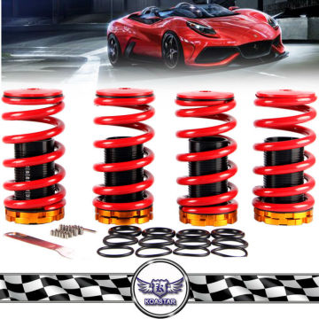 Red Adjustable suspension Coilover springs , auto spare parts coil over springs shocks