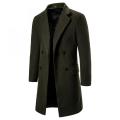 Custom Wool Coat Men's Double Breasted for Winter