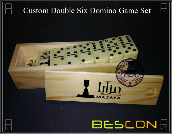 Custom Double Six Domino Game Set