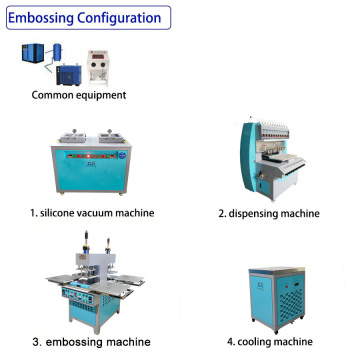 Equipment Silicone 3D Raising Logo Deboss Machine
