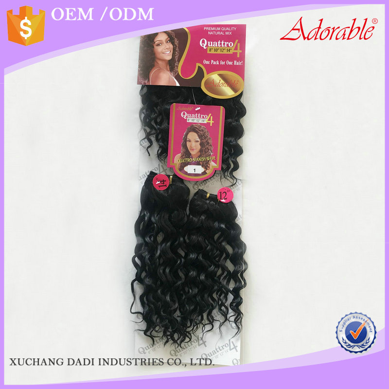 Japanese fiber hair deep wave synthetic hair weft darling weaving synthetic Spanish wave