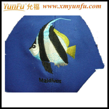 Designed Cap Fish Embroidery Patch