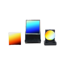 Holographic Optical Grating Instrument with Flat Glass Concave Lines for Diffraction and Reflection