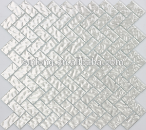 mosaic decoration gold foil glass mosaic tile