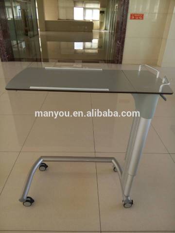 Adjustable movable hospital dinning table B69