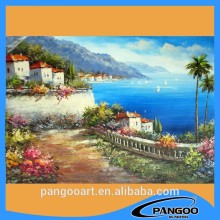 mediterranean landscape oil painting on canvas