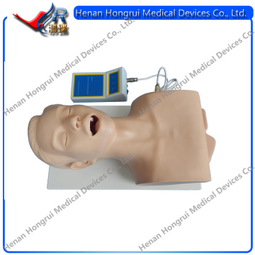 PVC Medical Human Trachea Intubation Model,Advanced Trachea Intubation Training Model