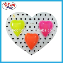 3 pcs heart shaped highlighter pen set for promotion