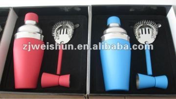 stainless steel bar tool sets with different color panting