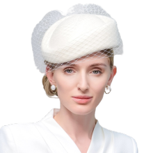 High Quality Vintage Wool Mesh Beret Fascinator for Fashion Enthusiasts