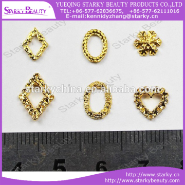 nail art gold metal slice sticker metalic nail art decos