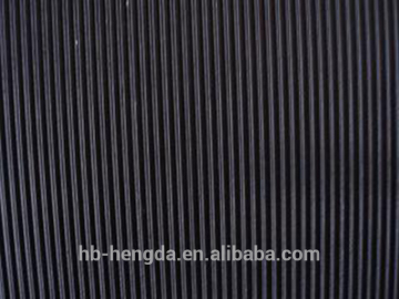 RUBBER SHEET for fine ribbed