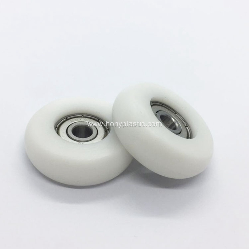 POM wheel plastic pulley ball bearing