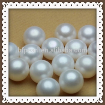 white round fresh water loose pearl beads no hole