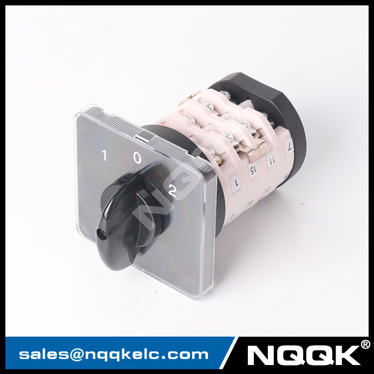 LW31-25 25A waterproof 4 position rotary cam switch for electric motors