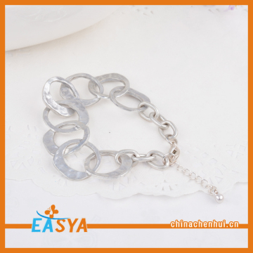 Interlocking Lock Bracelet Silver/Gold Plated